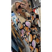Robe imprimée graphique Obina