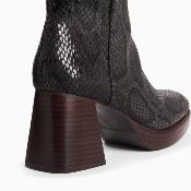 Bottines FRANCESCA noir serpent