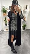 Gilet long noir MRK637 MEME ROAD MAE