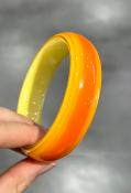 Bracelet jonc orange