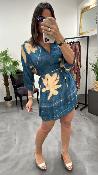 Robe courte fluide indigo M2394 MR