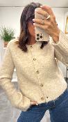 Gilet cardigan vanille SALMA GM