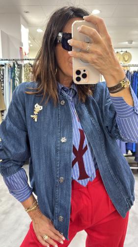 Bomber oversize jean KXGI0054 KKS