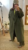 Manteau boutonner vert olive KG26IID IMPERIAL