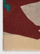 Foulard Wild Horses rouge WFT009