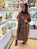 Robe longue chauve souris léopard ADJUINWC IMPERIAL