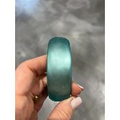 Bracelet jonc givré vert aqua