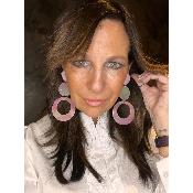 Boucles Oreilles rose