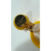 Boucles Oreilles jaune 
