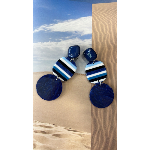 Boucles Oreilles marine Eve