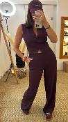 Pantalon fluide bordeaux P4L0KHX IMPERIAL 