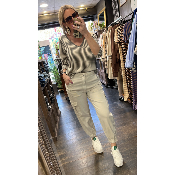 Top Marinière beige & Kaki Stan