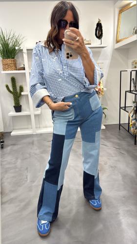 Pantalon jeans PATCHWORK BB 