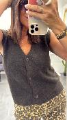 Gilet sans manches chocolat SANTA G&M