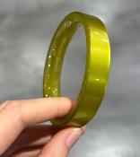 Bracelet jonc vert brillant