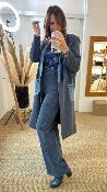 Pantalon velours côtelé bleu M8416P MR