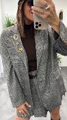 Veste Blazer grise à carreaux 054-214002 BSB