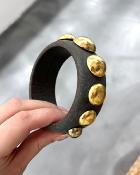 Bracelet jonc gris