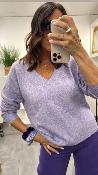 Pull col V parme MANTIA LPE
