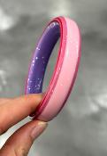 Bracelet jonc rose et violet