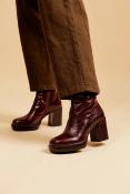 Bottines plateforme marron CLEA EMILIE K