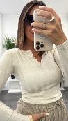 Pull cintré blanc 52362149 MM