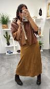 Veste simili cuir camel CEZ4OAAA DIXIE