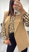 Veste Blazer sans manches Camel LAFOJGH DIXIE