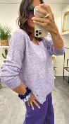 Pull col V parme MANTIA LPE