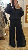 Pantalon large noir M8394P MR