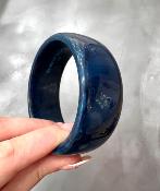 Bracelet jonc bleu