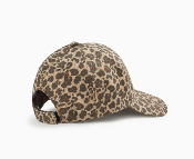 Casquette léopard à monogramme brodé CA001 