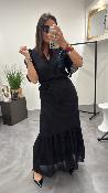 Robe longue noir PERSE G&M