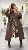 Manteau long chocolat SCOTT GM