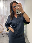 Blouse marine LEANDRE