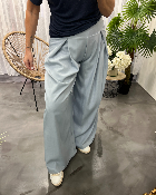 Pantalon à pinces bleu 50986179