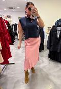 Jupe midi Rose GALVY
