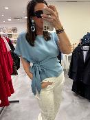 Blouse fluide ciel KEOLA