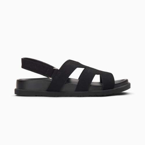 Sandales plates black SALLY 2790 WU