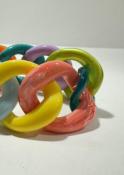 Bracelet maillons à enfiler multicouleurs