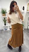 Pull col rond ivoire 054-260023 BSB