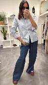 Chemise lignes tennis bleu CARLA LPE
