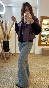 Perfecto manches courtes en cuir bordeaux V3025831 IMPERIAL
