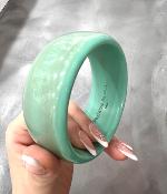 Bracelet jonc bleu vert