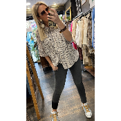 Chemise oversize beige Caraïbes