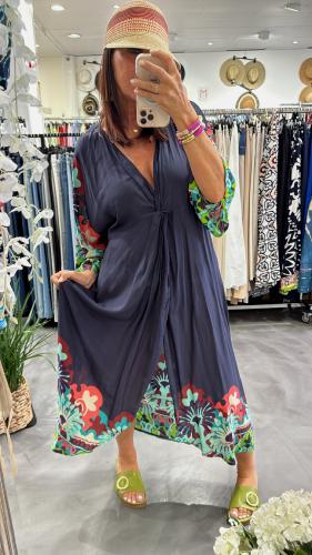 Kimono long  NAVY MULTI CLEO 440866 WS