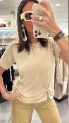 Top beige détail WJU003 NT