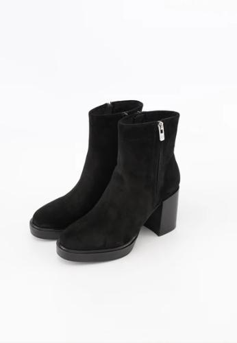 Bottines  en cuir noir SOLAIA EMILIE K