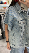 Veste en jean à strass 053-229904 BSB
