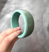Bracelet jonc bleu vert
